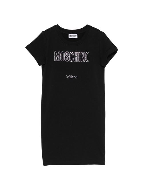Abito bambina Moschino nero MOSCHINO KID-TEEN | HDV0HYLDA2560100